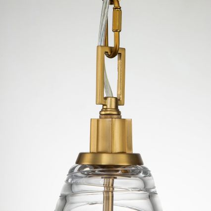 Quintiesse - Taklampa med kedja ELMORE 1xE27/60W/230V, guld