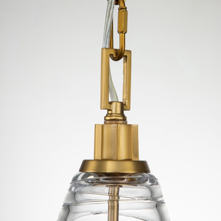 Quintiesse - Taklampa med kedja ELMORE 1xE27/60W/230V, guld