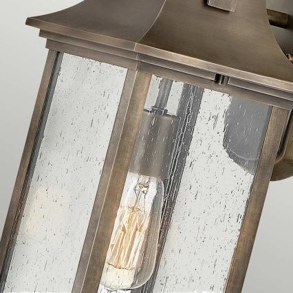 Quintiesse - Utomhusvägglampa GRANT M 1xE27/60W/230V IP44 brons