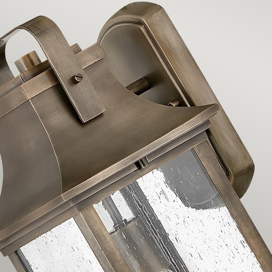 Quintiesse - Utomhusvägglampa GRANT M 1xE27/60W/230V IP44 brons