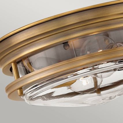 Quintiesse - Utomhustaklampa HADRIAN 2xE27/40W/230V Ø 30,5 cm IP44 Brons