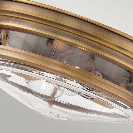 Quintiesse - Utomhustaklampa HADRIAN 2xE27/40W/230V Ø 30,5 cm IP44 Brons