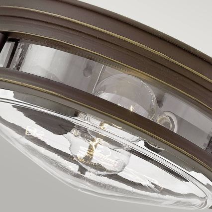 Quintiesse - Utomhustaklampa HADRIAN 2xE27/40W/230V Ø 27,8 cm IP44, brons