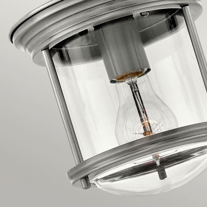 Quintiesse - Utomhustaklampa HADRIAN 1xE27/60W/230V Ø 19,6 cm IP44 mattkrom