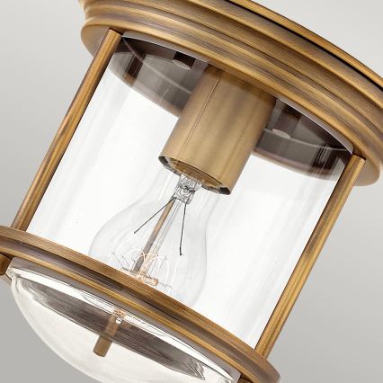 Quintiesse - Utomhustaklampa HADRIAN 1xE27/60W/230V Ø 19,6 cm IP44 bronsfärgad