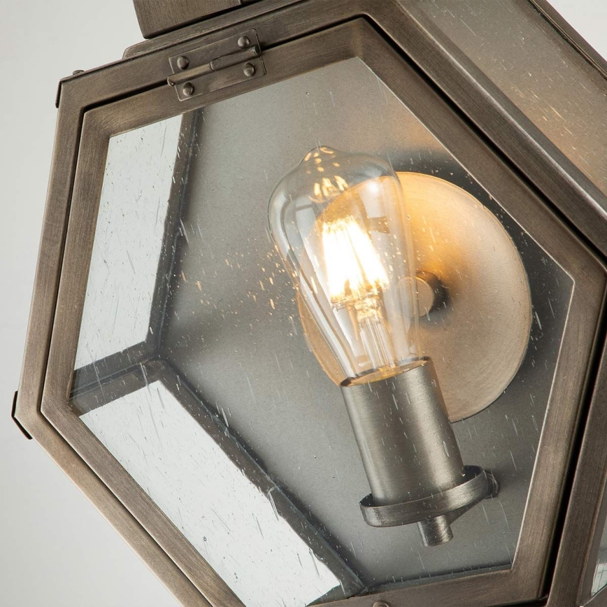 Quintiesse - Utomhusväggarmatur HEATH M 1xE27/60W/230V IP44 brons