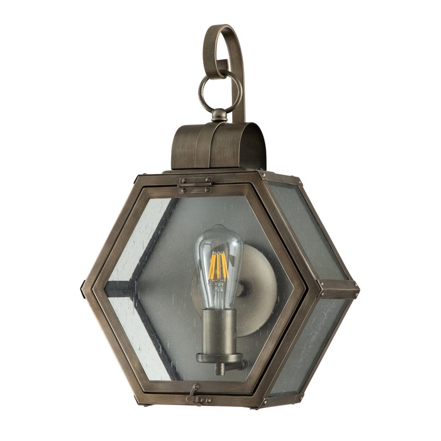 Quintiesse - Utomhusväggarmatur HEATH M 1xE27/60W/230V IP44 brons