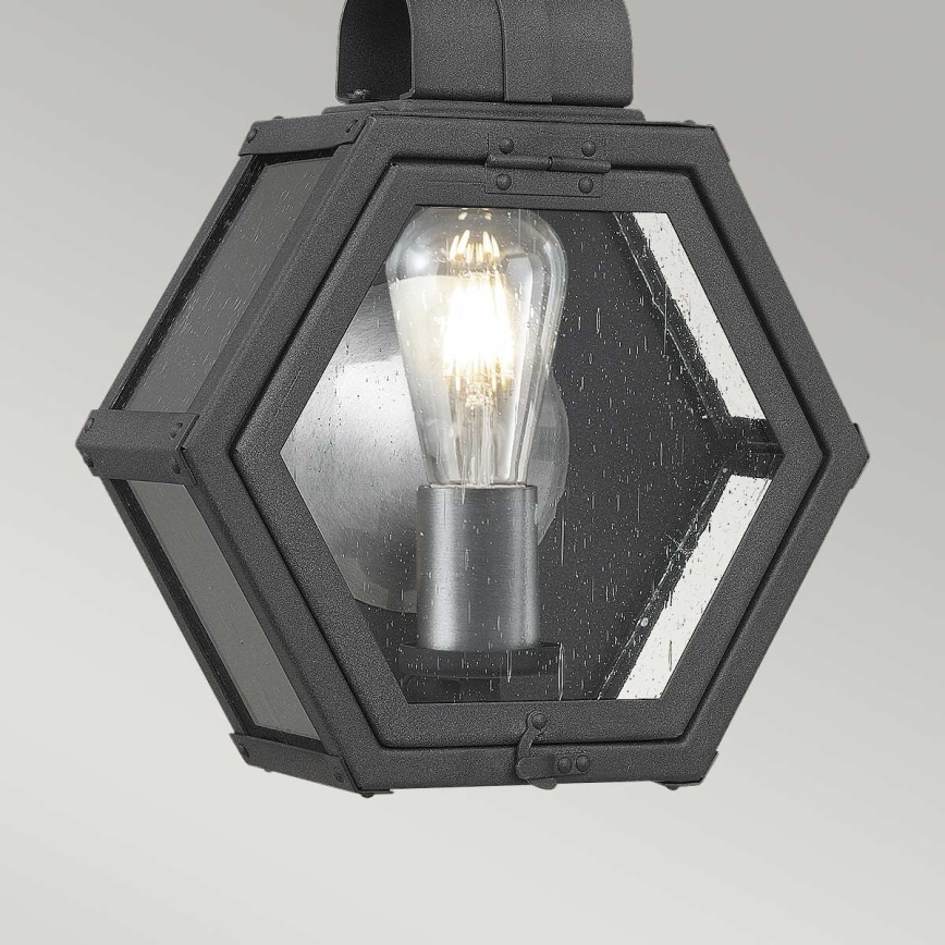 Quintiesse - Utomhusvägglampa HEATH M 1xE27/60W/230V IP44 svart