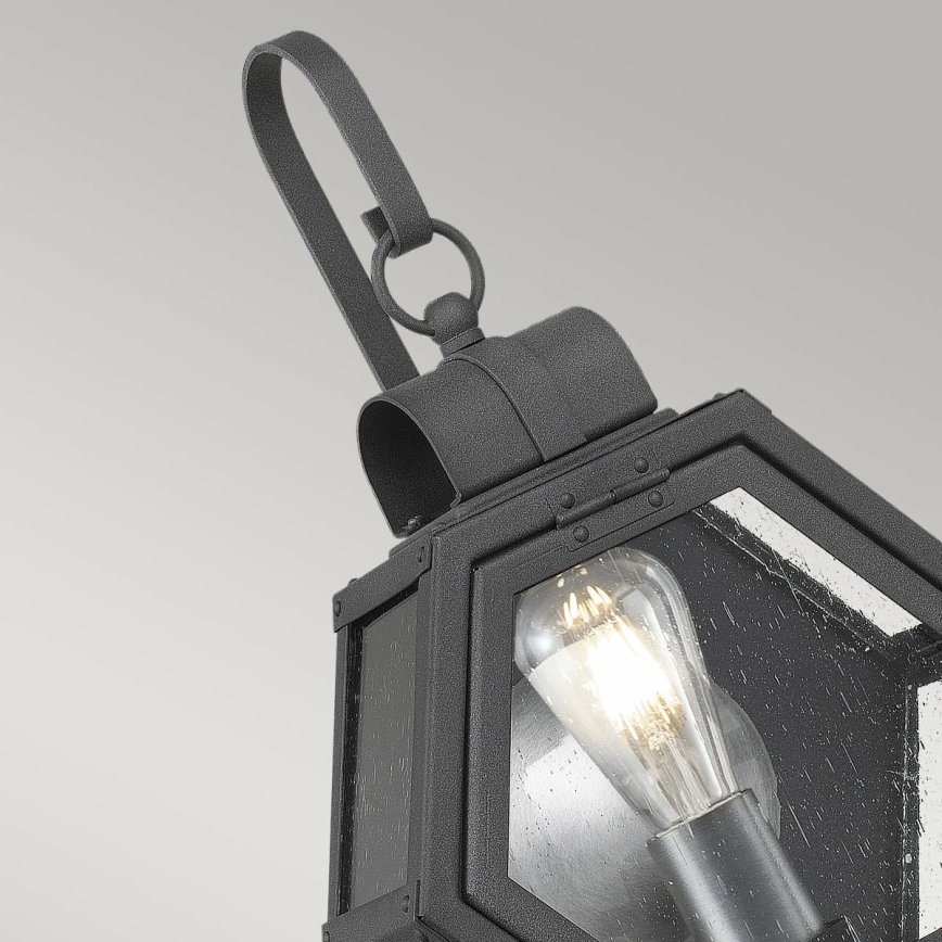 Quintiesse - Utomhusvägglampa HEATH M 1xE27/60W/230V IP44 svart