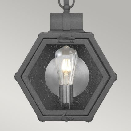 Quintiesse - Utomhusvägglampa HEATH M 1xE27/60W/230V IP44 svart