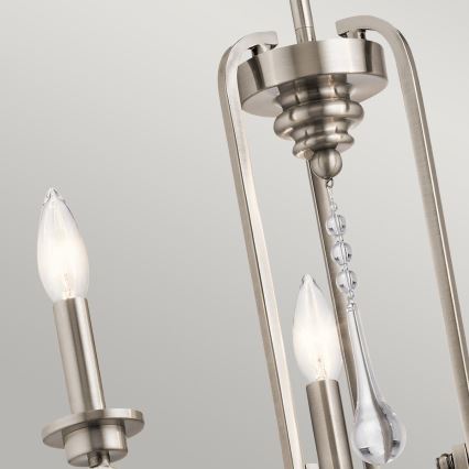 Quintiesse - Taklampa på stång KARLEE 3xE14/60W/230V Ø 45,7 cm mattkrom