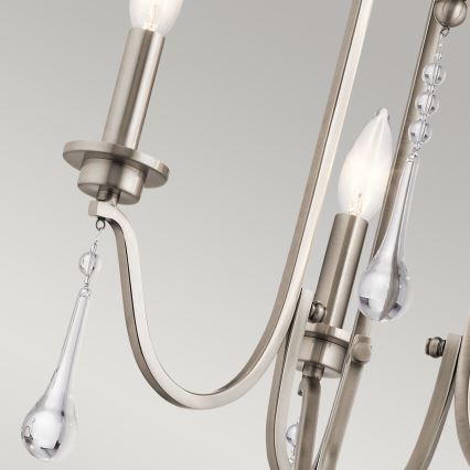 Quintiesse - Taklampa på stång KARLEE 3xE14/60W/230V Ø 45,7 cm mattkrom