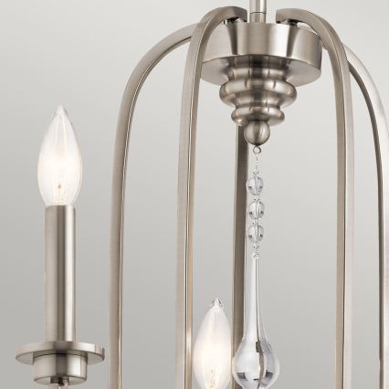 Quintiesse - Taklampa på stång KARLEE 5xE14/60W/230V Ø 61 cm matt krom