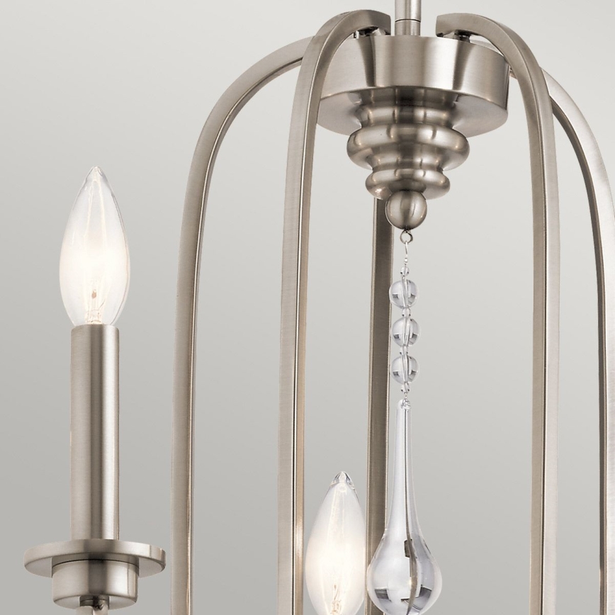 Quintiesse - Taklampa på stång KARLEE 5xE14/60W/230V Ø 61 cm matt krom