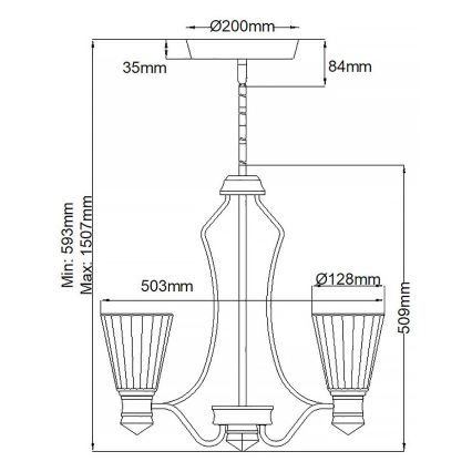 Quintiesse - LED-badrumspendel på stång KAYVA LED/24W/230V IP44 blank krom