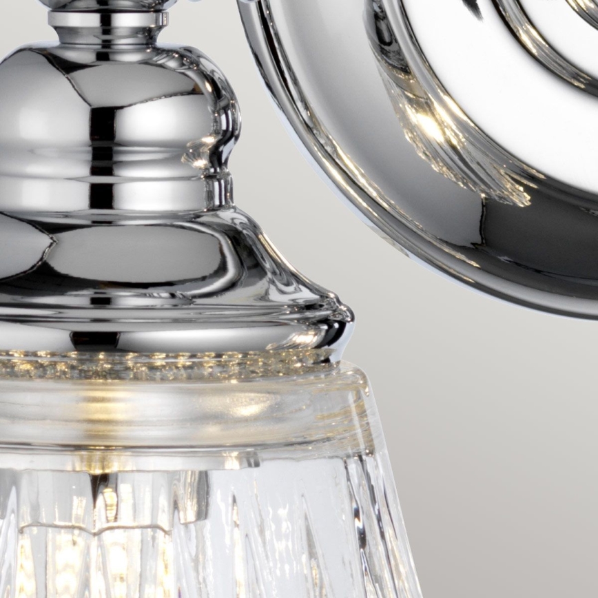 Quintiesse - LED-vägglampa för badrum KEYNES 2xG9/3W/230V IP44, blank krom
