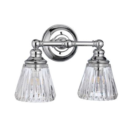 Quintiesse - LED-vägglampa för badrum KEYNES 2xG9/3W/230V IP44, blank krom
