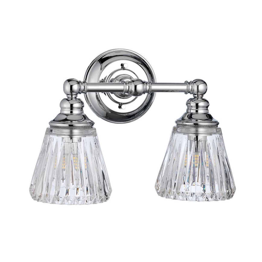 Quintiesse - LED-vägglampa för badrum KEYNES 2xG9/3W/230V IP44, blank krom