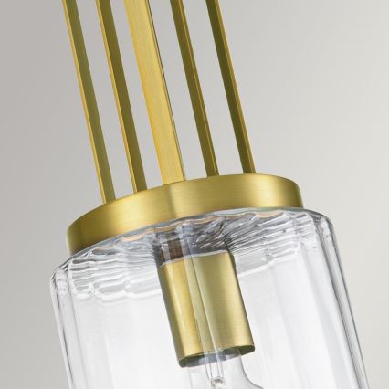 Quintiesse - Stångmonterad taklampa KIMROSE 1xE27/60W/230V Ø 17,8 cm guld