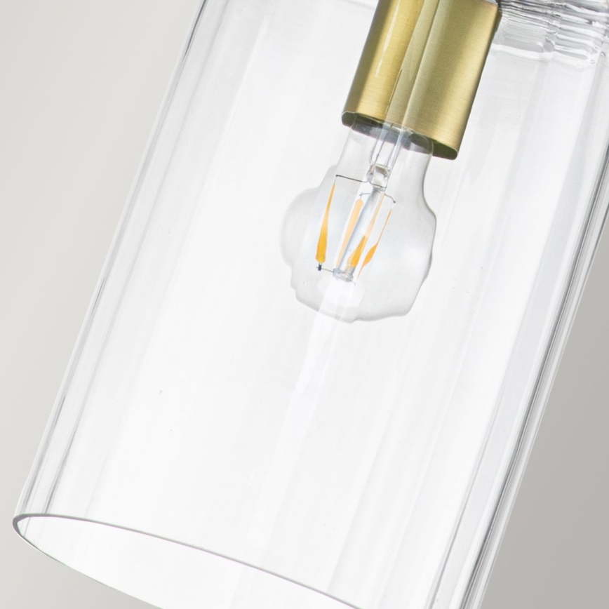 Quintiesse - Stångmonterad taklampa KIMROSE 1xE27/60W/230V Ø 17,8 cm guld