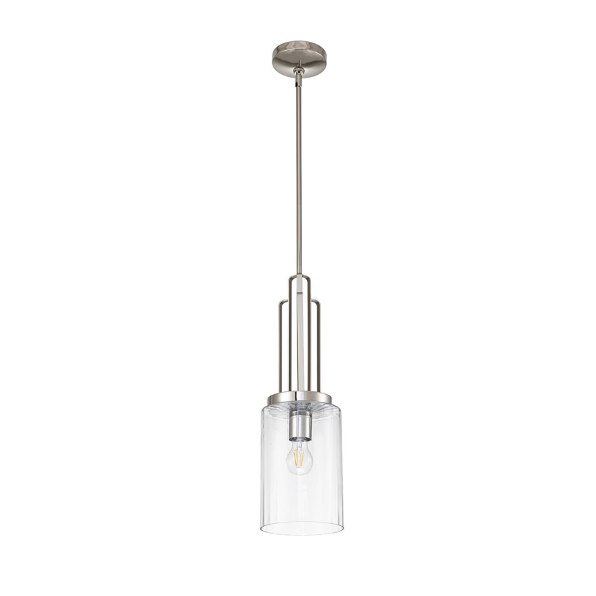 Quintiesse - Takpendel på stång KIMROSE 1xE27/60W/230V Ø 17,8 cm blank krom