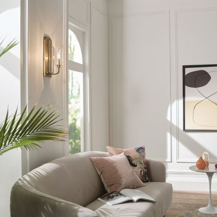 Quintiesse - Vägglampa KIMROSE 1xE14/40W/230V guld