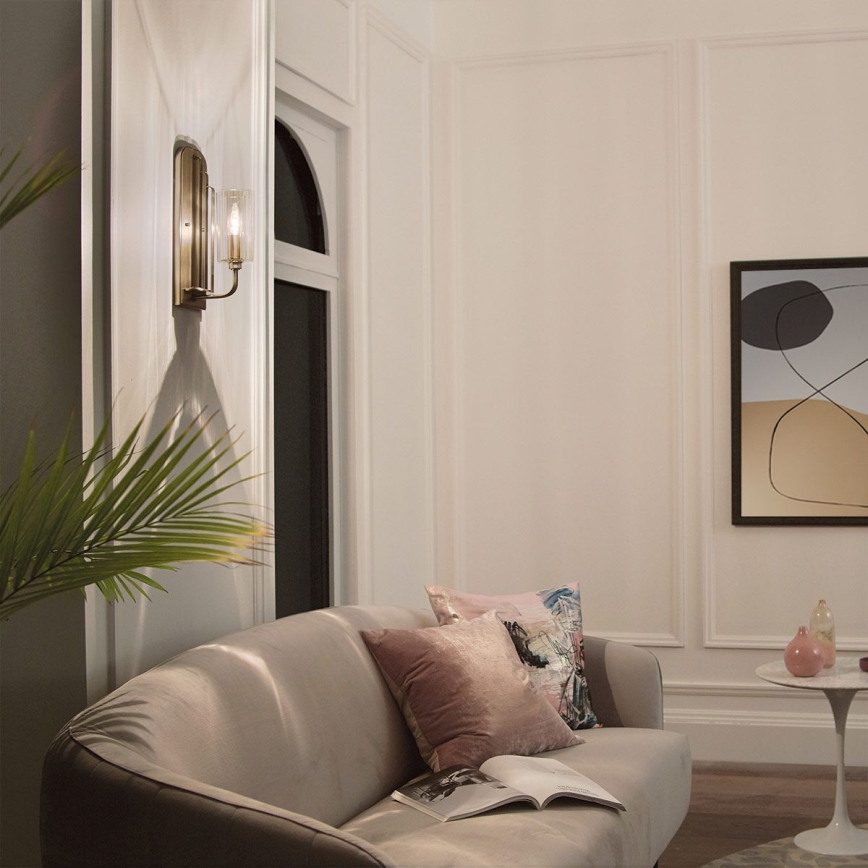 Quintiesse - Vägglampa KIMROSE 1xE14/40W/230V guld