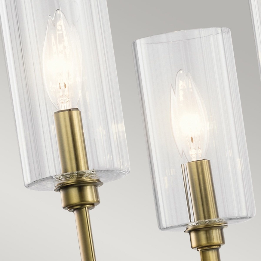Quintiesse - Ljuskrona med stång KIMROSE 6xE14/40W/230V Ø 68,6 cm guld