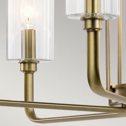 Quintiesse - Ljuskrona med stång KIMROSE 6xE14/40W/230V Ø 68,6 cm guld
