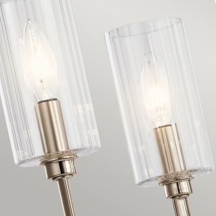 Quintiesse - Ljuskrona med stång KIMROSE 6xE14/40W/230V Ø 68,6 cm polerad krom