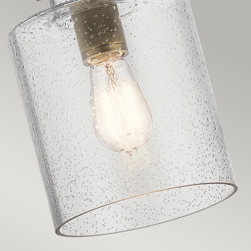 Quintiesse - Taklampa på stång KITNER 1xE27/60W/230V Ø 18 cm guld/svart