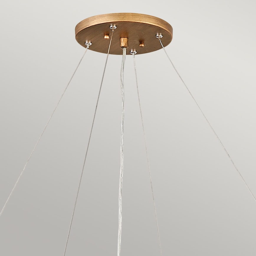 Quintiesse - Takpendel på vajer LAGUNA 6xE14/40W/230V Ø 91,4 cm guld