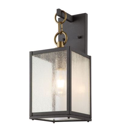 Quintiesse - Utomhusvägglampa LAHDEN M 1xE27/60W/230V IP44 svart/guld