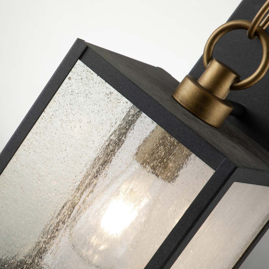 Quintiesse - Utomhusvägglampa LAHDEN M 1xE27/60W/230V IP44 svart/guld