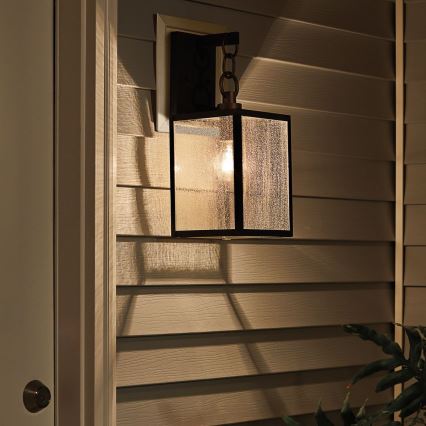 Quintiesse - Utomhusvägglampa LAHDEN M 1xE27/60W/230V IP44 svart/guld