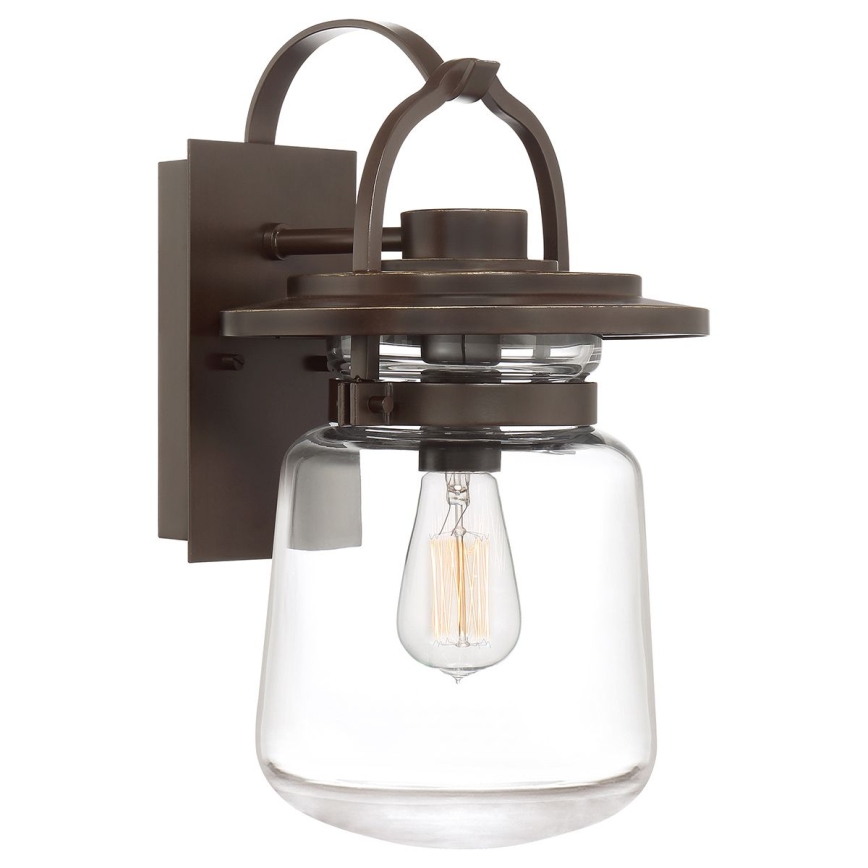 Quintiesse - Utomhusvägglampa LASALLE M 1xE27/60W/230V IP44 brons