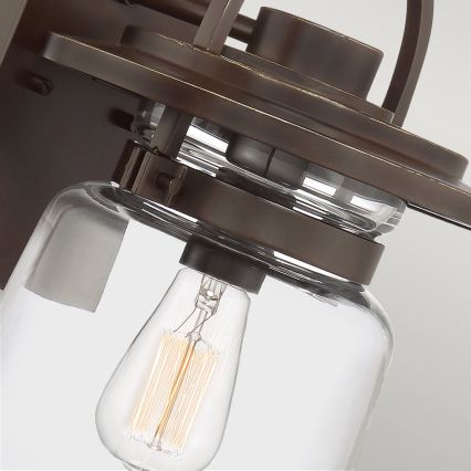 Quintiesse - Utomhusvägglampa LASALLE M 1xE27/60W/230V IP44 brons