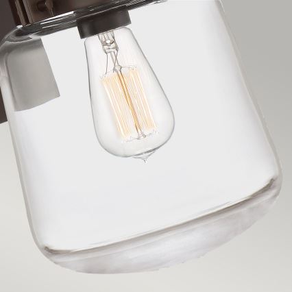 Quintiesse - Utomhusvägglampa LASALLE M 1xE27/60W/230V IP44 brons