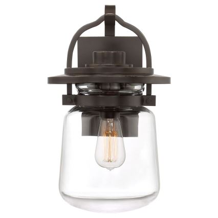 Quintiesse - Utomhusvägglampa LASALLE M 1xE27/60W/230V IP44 brons