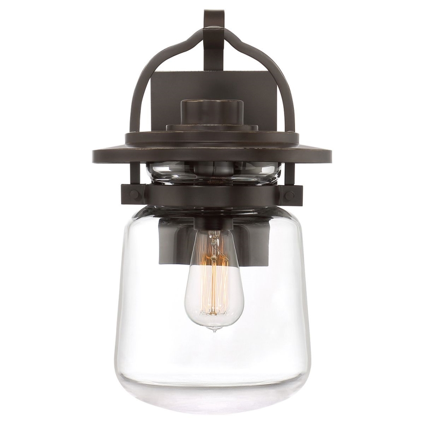 Quintiesse - Utomhusvägglampa LASALLE M 1xE27/60W/230V IP44 brons