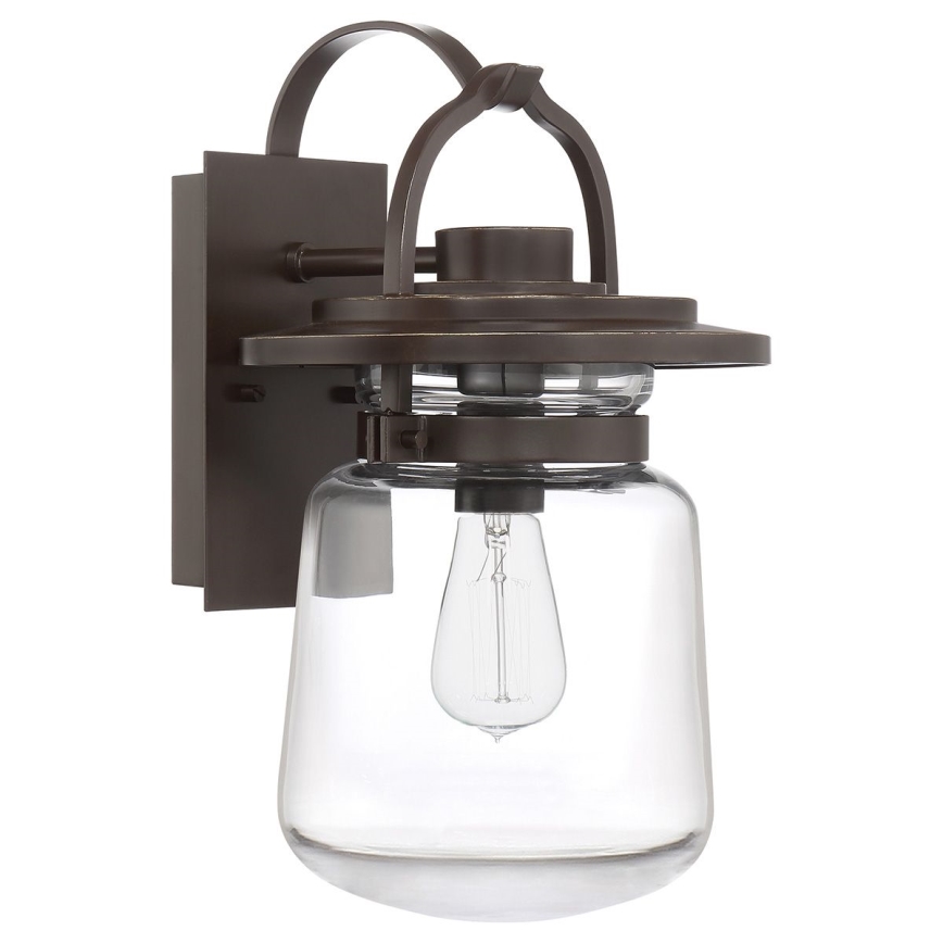 Quintiesse - Utomhusvägglampa LASALLE M 1xE27/60W/230V IP44 brons
