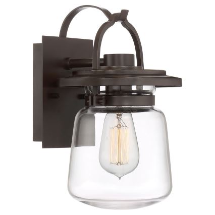 Quintiesse - Utomhus vägglampa LASALLE S 1xE27/60W/230V IP44 brons