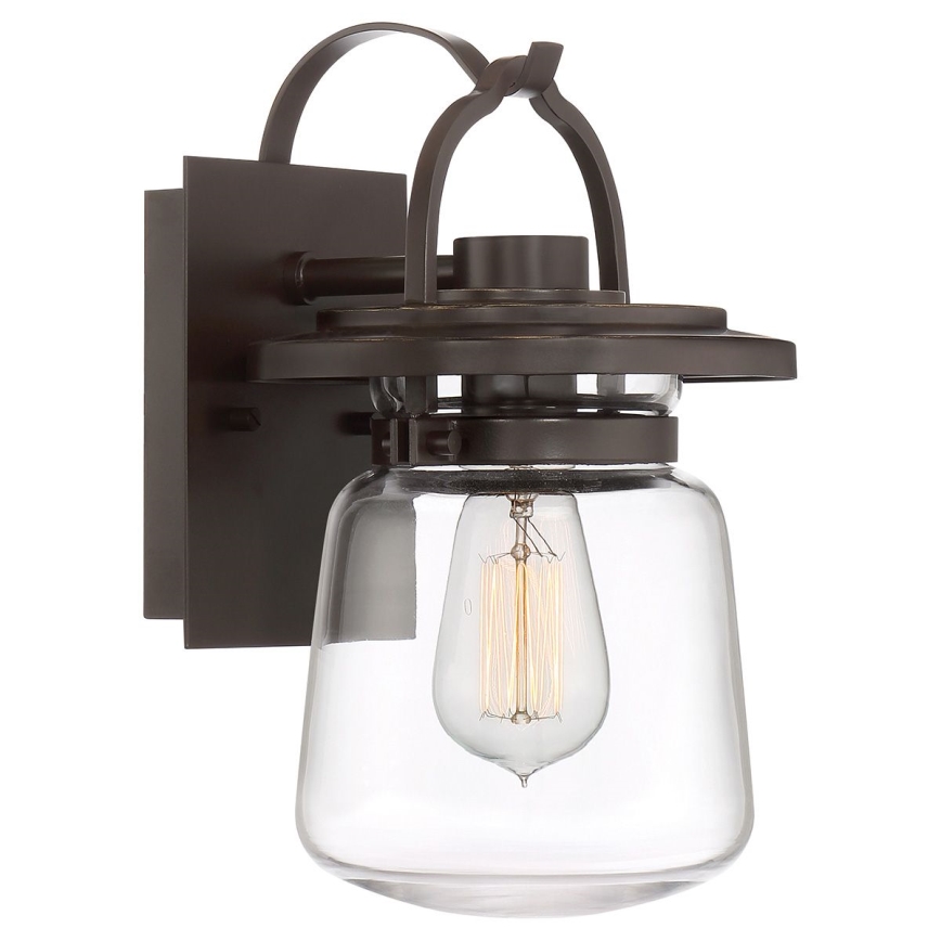Quintiesse - Utomhus vägglampa LASALLE S 1xE27/60W/230V IP44 brons