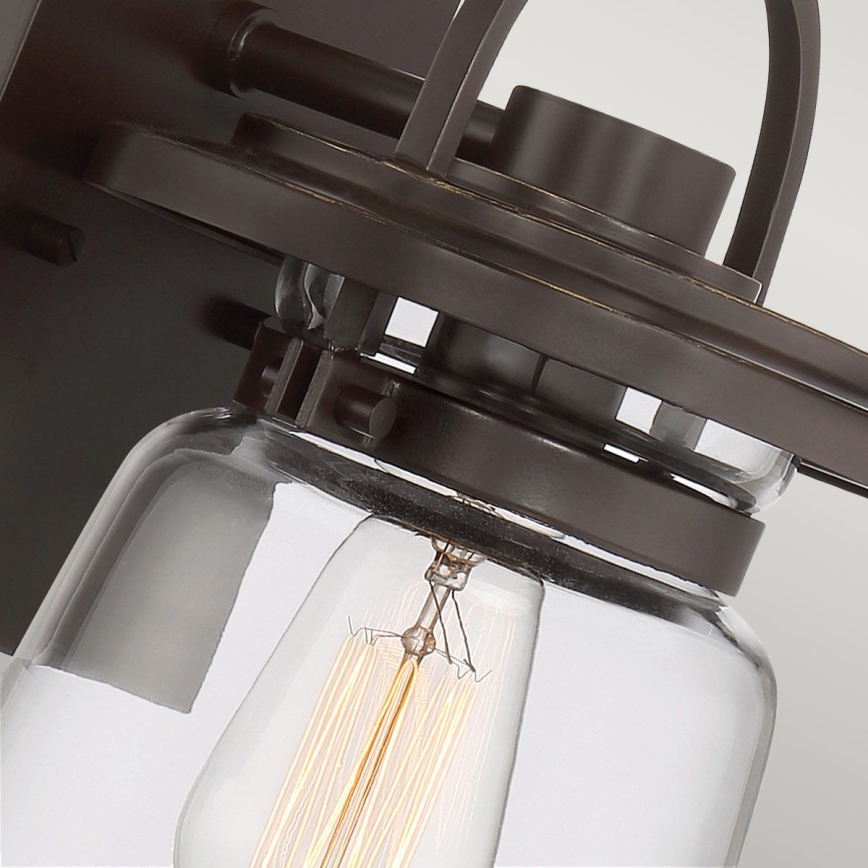 Quintiesse - Utomhus vägglampa LASALLE S 1xE27/60W/230V IP44 brons