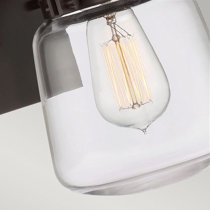 Quintiesse - Utomhus vägglampa LASALLE S 1xE27/60W/230V IP44 brons