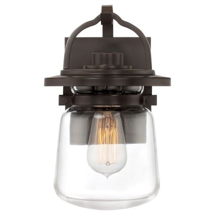 Quintiesse - Utomhus vägglampa LASALLE S 1xE27/60W/230V IP44 brons