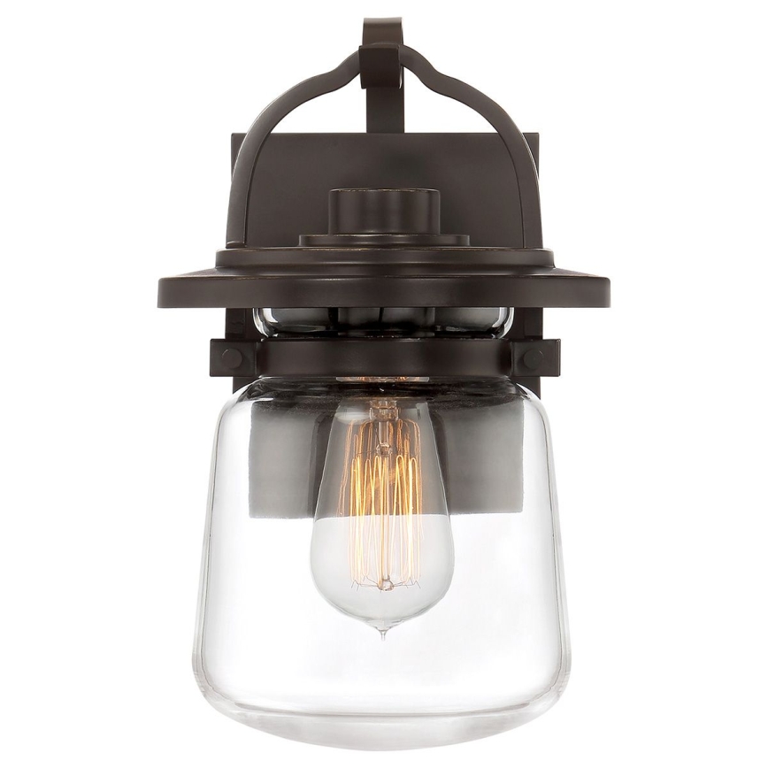 Quintiesse - Utomhus vägglampa LASALLE S 1xE27/60W/230V IP44 brons