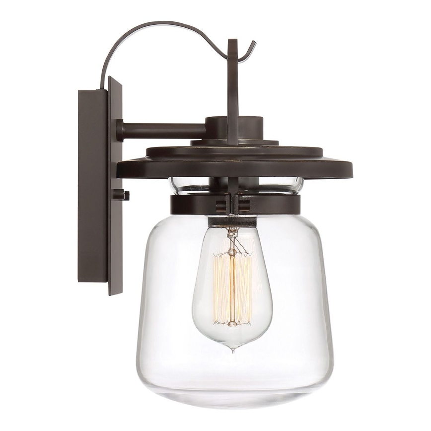 Quintiesse - Utomhus vägglampa LASALLE S 1xE27/60W/230V IP44 brons