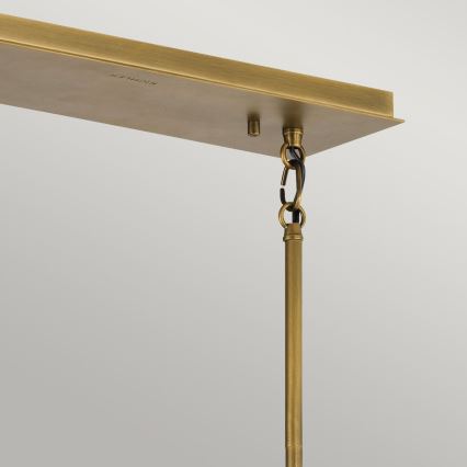 Quintiesse - Taklampa med stång LINARA 5xE27/60W/230V svart/guld