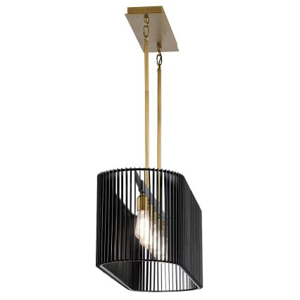 Quintiesse - Taklampa med stång LINARA 5xE27/60W/230V svart/guld